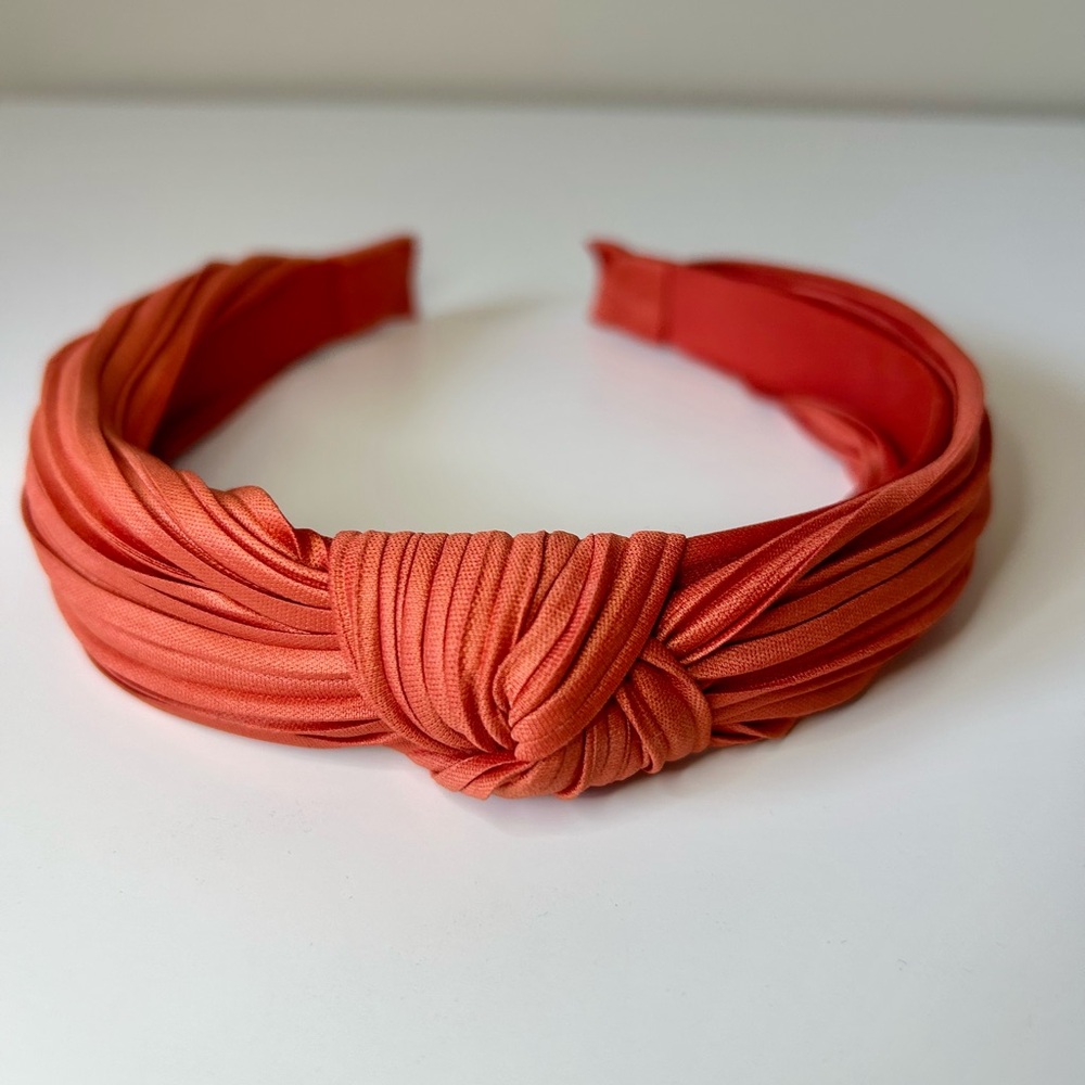 Anthropologie Orange Knotted Hair Accessory